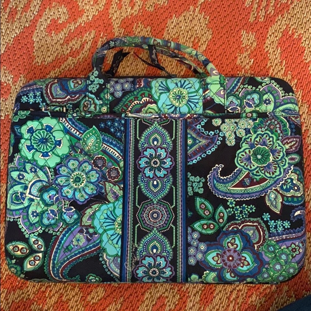 Vera Bradley Large Laptop Case Rhythm Blues Bag
